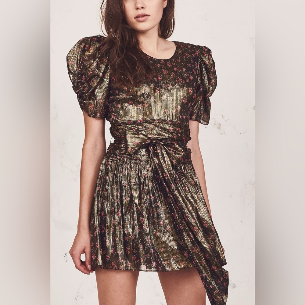 LoveShackFancy Mercy Dress in Midnight Vine 4 NWT